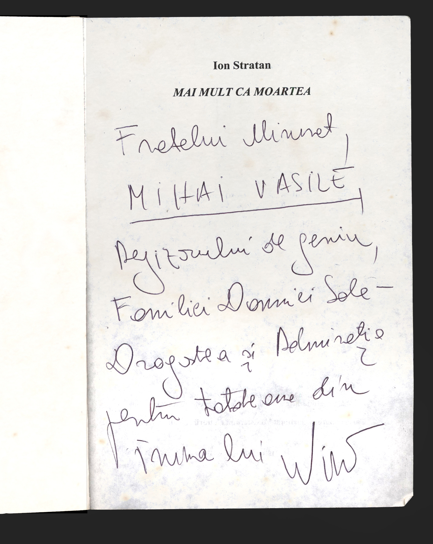 Mihai Vasile - Nino – cel care, ca Ulise... 